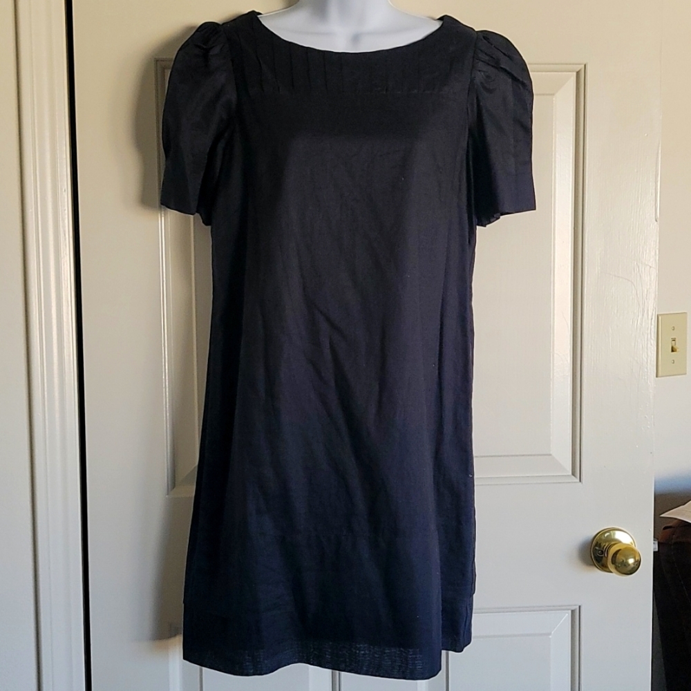 Sz 6 Gap black cotton dress